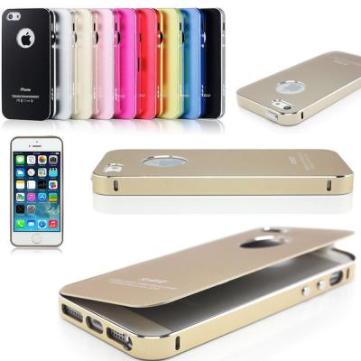 China Thin Matel Bumper iPhone 5 Protective Case , Aluminum Matte Iphone Hard Cover for sale