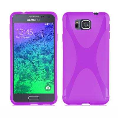 China S Line Wave Clear Soft TPU Samsung Mobile Phone Cases For Samsung Galaxy Alpha for sale