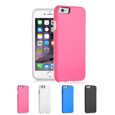 China Hybrid PC And Silicon Iphone Protective Cases Pink For Iphone 6 for sale