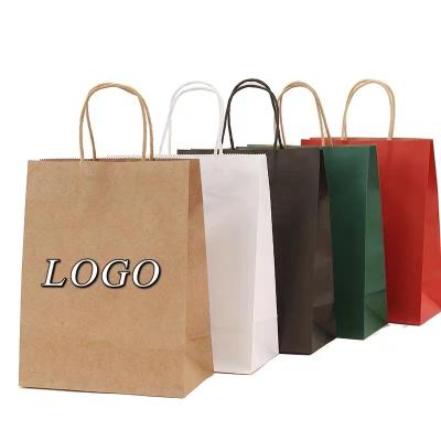 China Custom Retail Bulk Paper Bags Recyclable Design Cheap Disposable Shopping Gift Paper Packaging Bag With Logo Print for sale