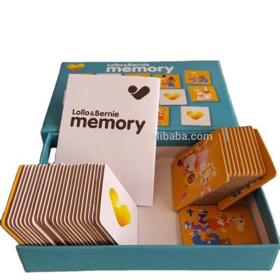 China Kids Paper Paper Memory Making Educational Card Games for sale