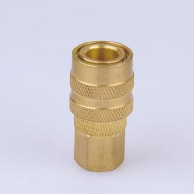 China Quick Coupler Brass Female Connector American Style Brass Female Plug , USA Type Quick Fitting For Air Hose for sale