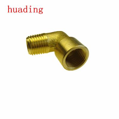 China L type copper brass connector, L type NPT G 1/4