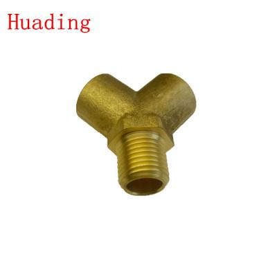 China Copper brass y-type fitting, copper three-way 