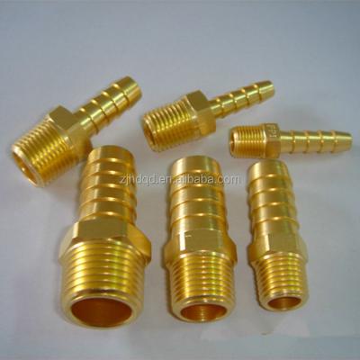 China Brass Air Hose Barbed Brass Fitting, Male 1/4