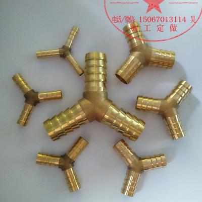 China copper brass y/y pipe connector burr fitting /y connector for sale