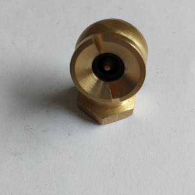 China Open Ball Foot Air Chuck 1/4 NPT Brass Stem / Nickel Plated Or Single Plugged Brass Tire Inflation Kits for sale