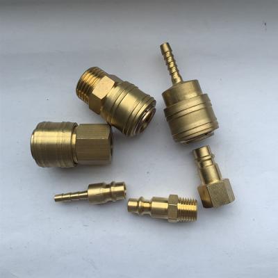 China Hotels Brass Quick Coupler Connector / Air Quick Coupler Pneumatic One Touch Fitting for sale