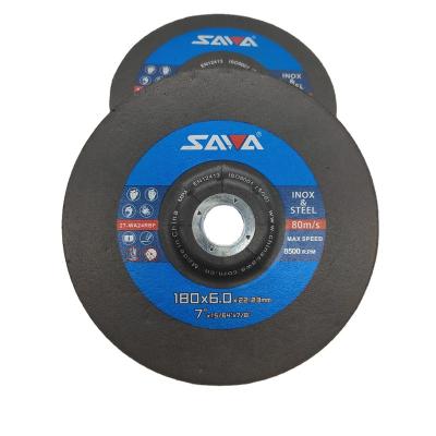 China White Alundum Abrasives Cutting 180x6.0x22.23mm Metal Cutting Disc Wheel Making for sale