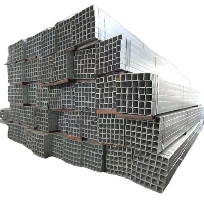 China Rectangular hollow gi pipe ms liquid pipe galvanized steel pipe BS 60 square steel tube gi tubing galvanized square tube for sale