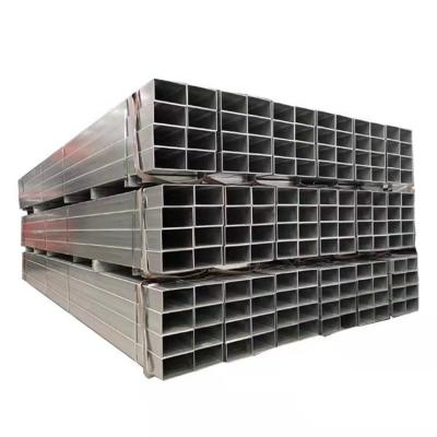 China 3x4 Pipe Liquid Carbon Hot Dip Galvanized Rectangular Metal Steel Pipe Square Tubes For Parking Lots for sale