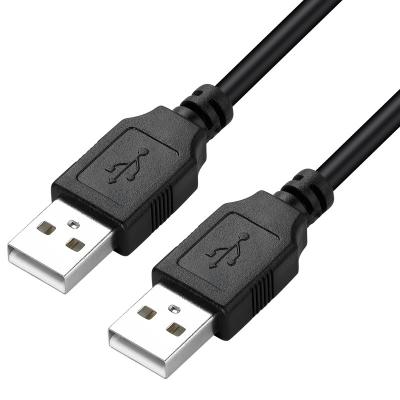 China Bochara Type COMPUTER USB 2.0 A Male To Type A Male Cable Foil+Braided(inside)+PVC Shielding 30cm 50cm 1m 1.5m 1.8m 3m 5m Black for sale