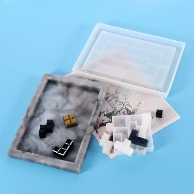 China Viable Silicone Tray and Russian Blocks Mold Opener Molding Kit for Making Home and Office Decorations for sale