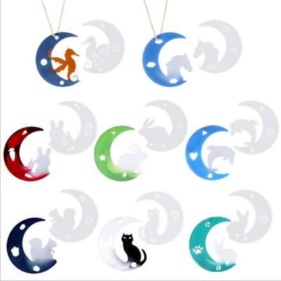 China Wholesale DIY Gutta Percha Deer Gutta Percha Silicone Mold Moon Cat Moon Silicone Mold Viable Crystal Dolphin Rabbit Mold for sale