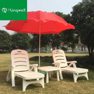 China Hotel Modern Outdoor Garden Chair Foldable Plastic Sun Sofa For Swimming Pools for sale