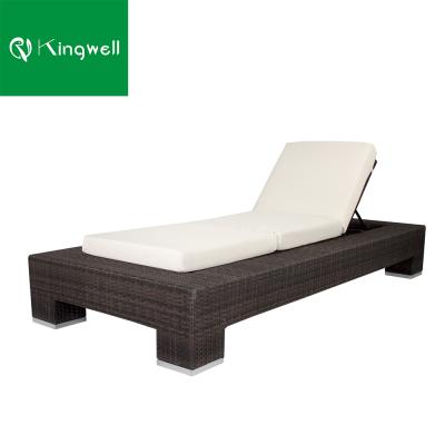 China Modern Single Seat Sun Sofa With Waterproof Cushions Used Outdoor Pool Hotel Furniture for sale