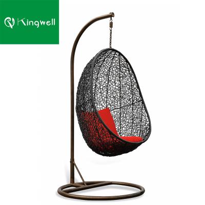 China Modern Outdoor Garden Patio Rattan Swing Egg Chair Swing Hanging Egg Chair for sale