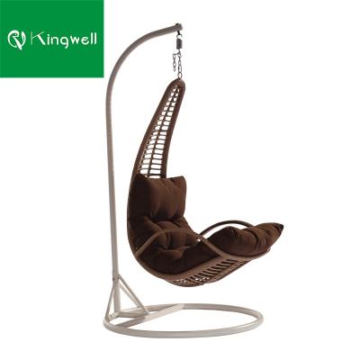 China Modern Furniture Patio Hanging Chairs Indoor Pear Shape Outdoor Rattan Swing Chair For Sale for sale