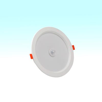 China Long Lifespan LED Panel Light Led Down Light Round PIR Motion Sensor Recessed Ceiling Panel Mount Led Down Light for sale