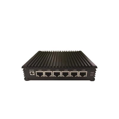 China LM Series Star Product 12L4-1 3865U CPU Multiple LAN Fanless Interfaces Industrial Computer Intel Based SDWAN Mini PC 2G-8G for sale