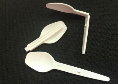 China Food-grade plastic PP material folding spoon in 92 mm length folding size 54 mm for sale