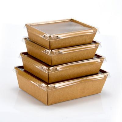 China 700 ml food Container Kraft Paper Food box,takeaway Event Food boxes for sale