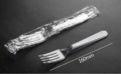 China Heavy Duty Clear Plastic Knives Forks Spoons Teaspoons Disposable Cutlery Party for sale