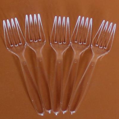 China clear Plastic Disposable Strong Forks Cutlery Party Wedding Birthday Catering for sale