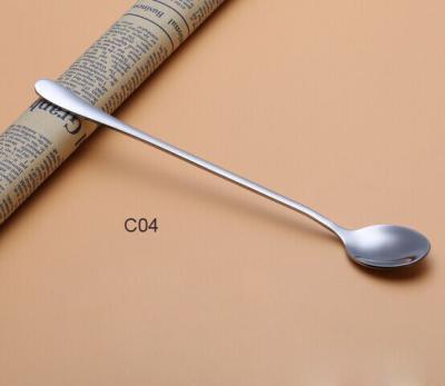 China Stainless Steel Long Handle Iced Tea Spoon，Cocktail Stirring Spoons，Cold Drink 6 for sale