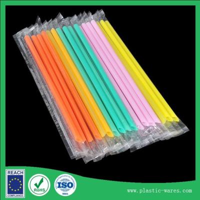 China 1cm diameter drinking straws in individual package for sale