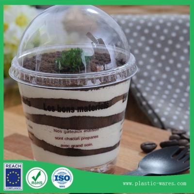 China transparent plastic disposable mousse cup  Tirfeelisu cup 180ml for sale