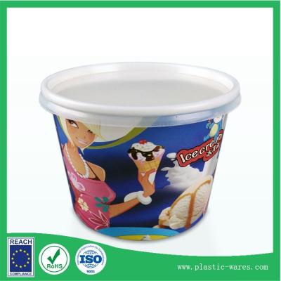 China yogurt or ice cream paper cup 300 ml with lids supplier for sale