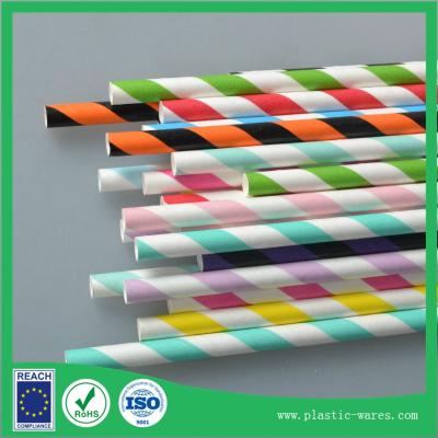 China DIY Paper drinking straw biodegradable paper straws Wedding Birthday Party for sale