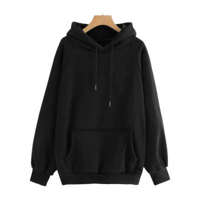 China Like Products Black Oversized Hoodie For Girls Teen Pullovers Women Plain Sweatshirts Womens Plus Size Long Sleeve Tops Casual Hooded Pullover for sale