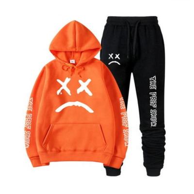 China Anti-pilling 2021 Fashion High Quality Hoodie Set Two Piece Set SweatshirtsStreet Long Sleeve Unisex Pullover Hoodies Can Upgrade Custom Made for sale