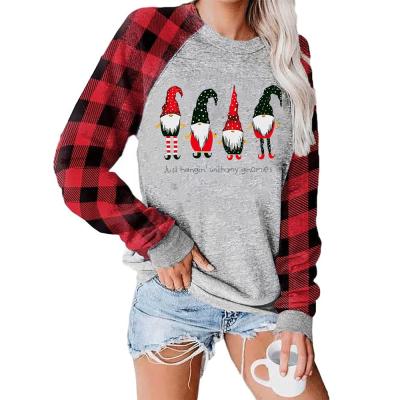 China Christmas Winter Women's Anti-Pilling Long Sleeve O-Neck Printed Sweater Women for sale