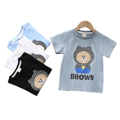 China Anti-Shrink Customize 2021's Cheapest Popular New Boys T-shirt Cheap And Discount Boys T-shirt for sale