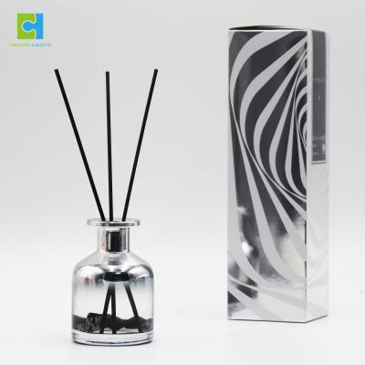 China Sustainable Scent Gift Set Aroma Reed Diffuser Sticks Flower Ceramic Wooden Scent Reed Diffuser for sale