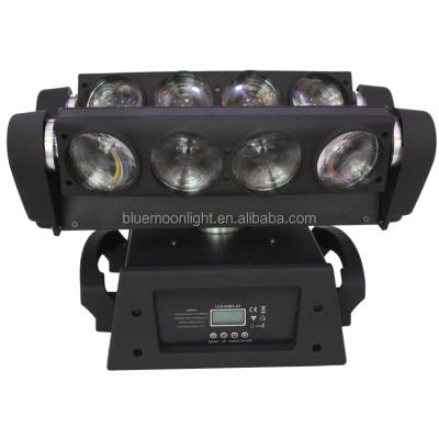 China 8x10w white/colorful rgbw led spider beam moving head light 52cm*40cm*40cm for sale