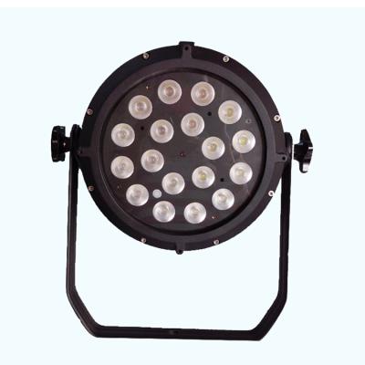 China Outdoor Stage Lighting 18pcs 10W RGBW 4in Outdoor 1 LED Pair Waterproof Light for sale