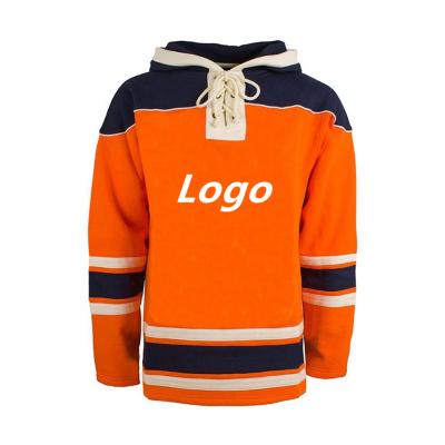 China Antibacterial Finished Waist Laced Collar Ice Hockey Tracksuit Training Clothes Warm Up Custom Ice Hockey Hoodies for sale