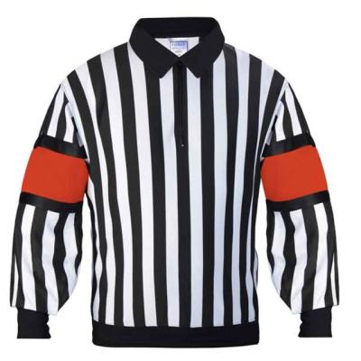 China Shirts & Tops Custom Striped Umpire Shirt Sublimated Umpire Shirt Hockey Umpire Tank Top for sale