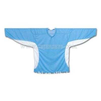 China Shirts & Tops Blank Columbia Blue/White Style Practice Color Hockey Jerseys #34 for sale