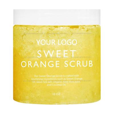 China Exfoliator Moisturizing and Exfoliating Scrub for Body, Orange Body Scrub for Women and Men, Nourishes Skin Care Gentle Orange Body Scrub for sale