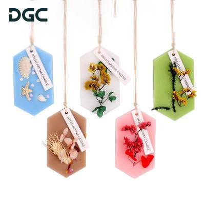 China Wholesale Festival Decoration Pick DGC Factory Flower Decoration Aromatherapy Dry Wax Candle Tablets Craft Pendant for sale