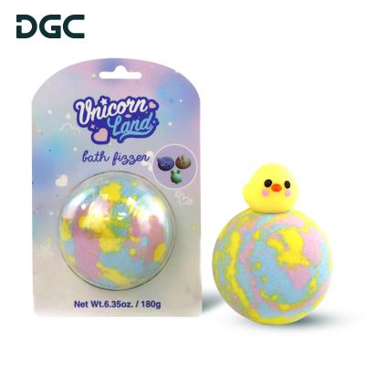 China Relaxation. Moisturizing DGC Private Label Organic Bath Bombs Bubble Kids Bath Bombs Bulk Fizzies With Toys Gift Inside for sale