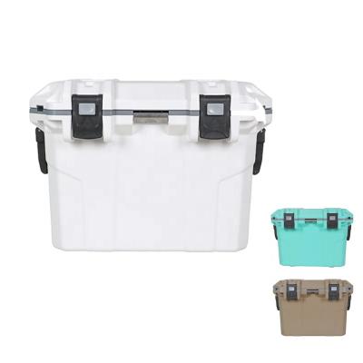 China 50L Viable Insulated Outdoor Plastic Travel Rotomolded PU Foam Food Drink Beer Wine Ice Cooler Box Marine Cooler Box for sale