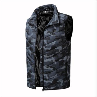 China 4 Areas Windproof Vest Winter Passionate Windproof Jacket Heated Sleeveless Jacket Hunting Outdoor Fishing Vest for sale