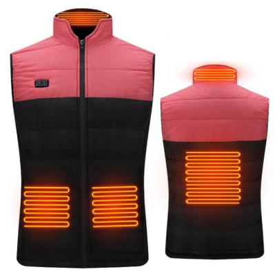 China LOGO Work Area Heating Temperature Control Custom QUICK DRY Heating Control Spot Winter 4 Heated Vest Smart QUICK DRY UNISEX Casual Warm Vest for sale