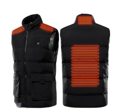 China Wholesale Super Warm Cotton QUICK DRY QUICK DRY Feather Down Vest USB Heating Outdoor Sport Winter Windproof Sectors 4 for sale